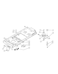 Frame Assembly Diagram and Parts List for ENFORCER48 53AH3AGN050-22HP Cub Cadet Lawn Tractor